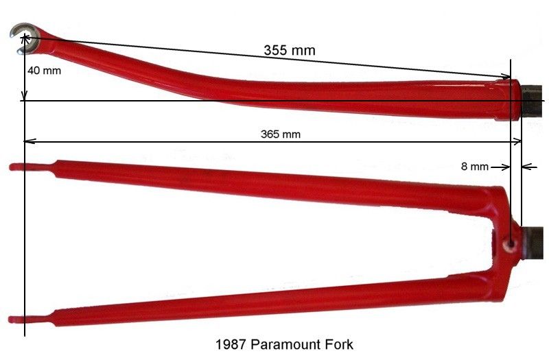 80s Schwinn Paramount fork sizes Bike Forums